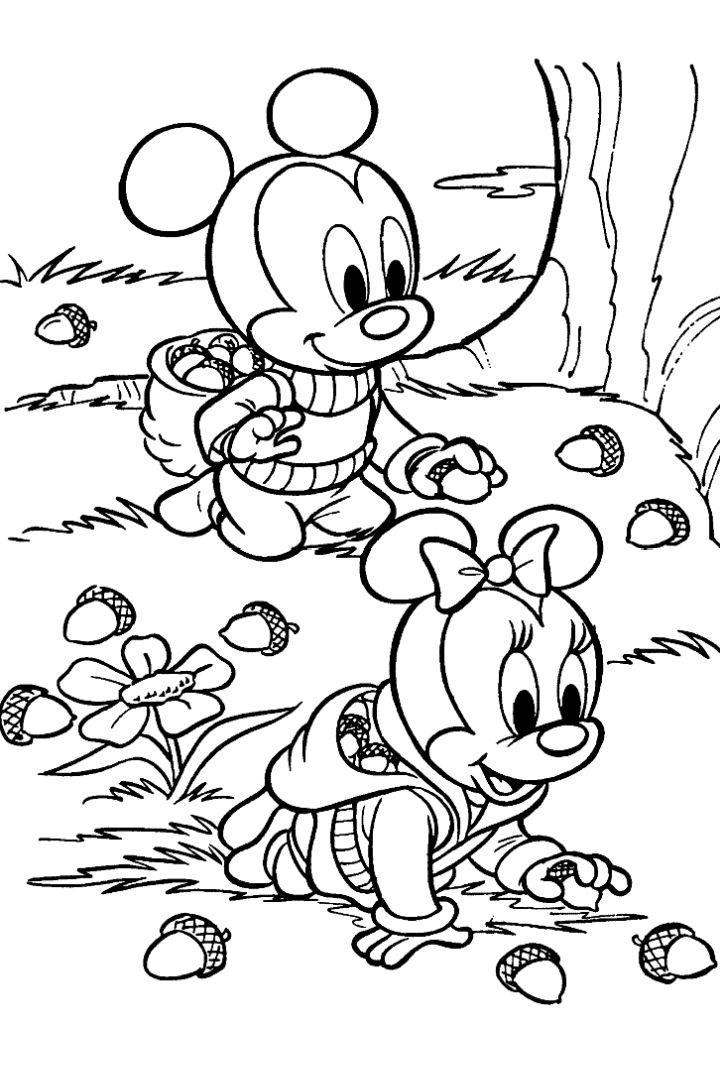 Disney Fall Coloring Pages and Printables