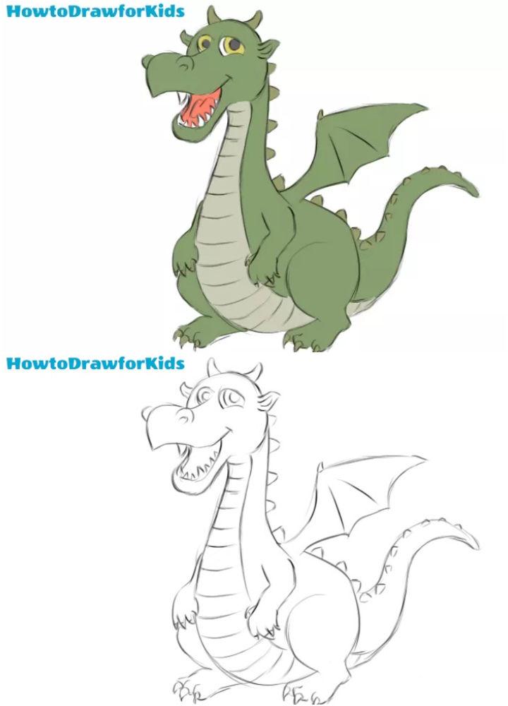 Dragon Drawing for Kids