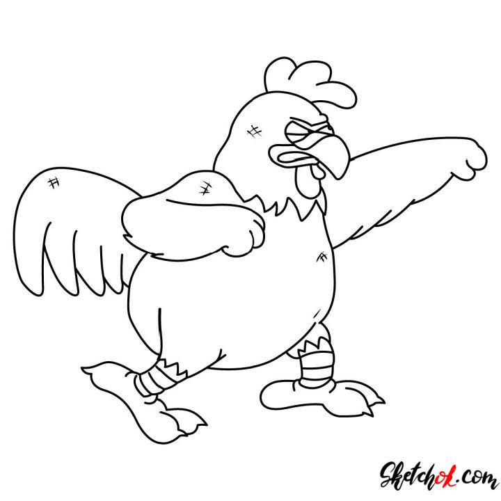 Draw Ernie the Giant Chicken