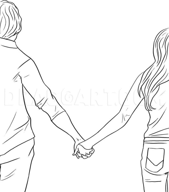 Draw People Holding Hands