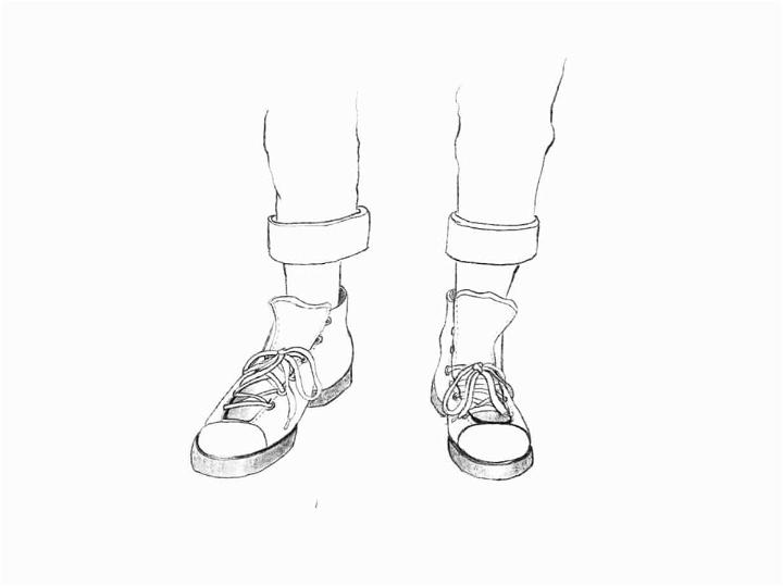 Draw Shoes from the Front