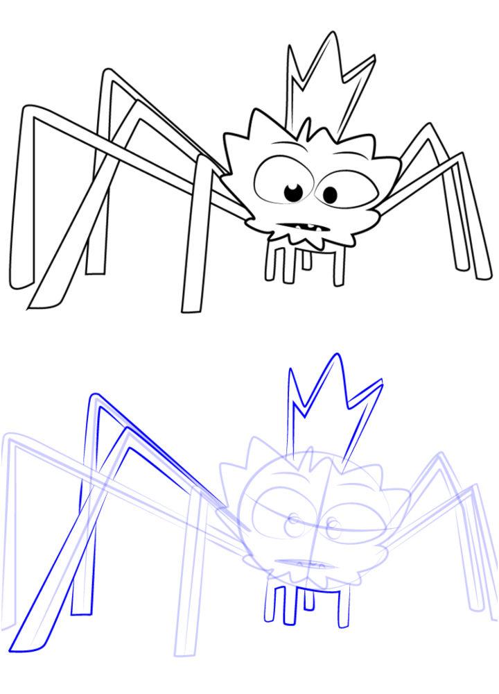 Draw Spider King from Paw Patrol