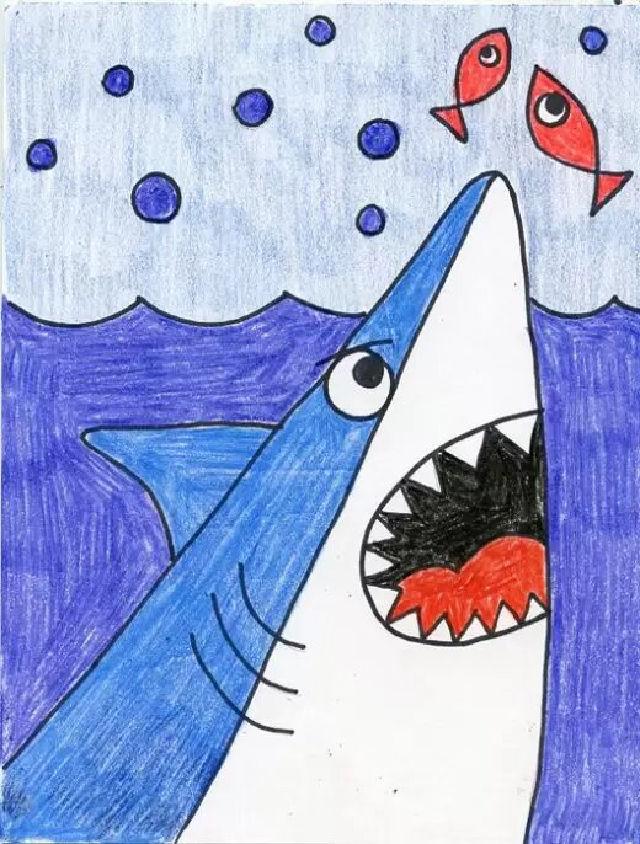 Draw a Cartoon Shark