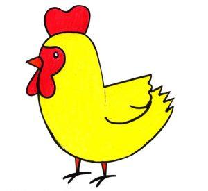 25 Easy Chicken Drawing Ideas - How to Draw a Chicken