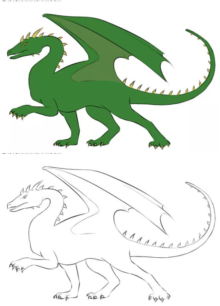 Draw a Dragon Step by Step Instructions