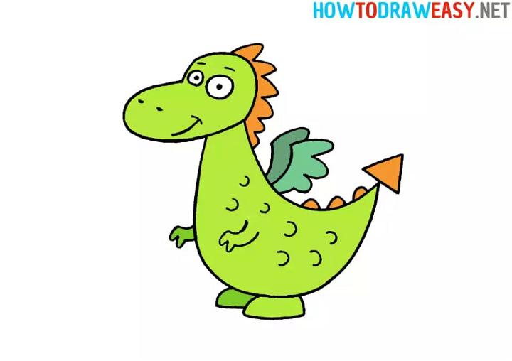 dragon drawing for kids