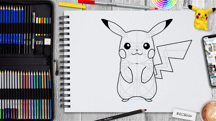 Draw a Pikachu Step by Step Instructions
