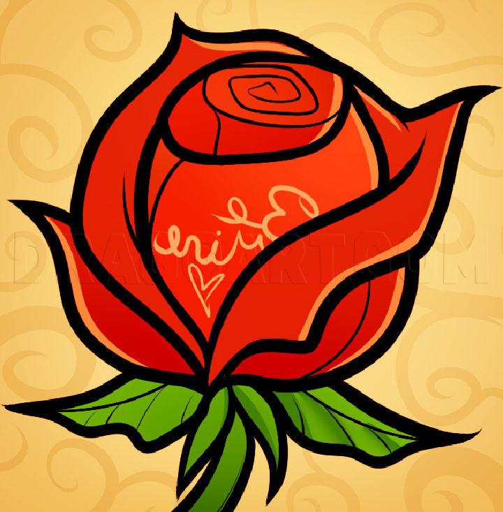 Draw a Valentine Rose