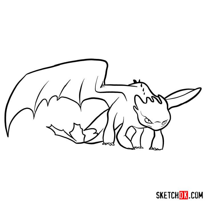 Draw the Night Fury Dragon
