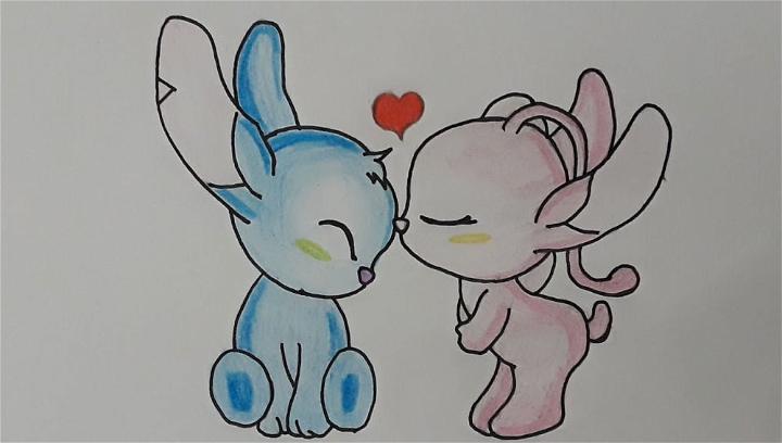 Drawing Stitch and Angel