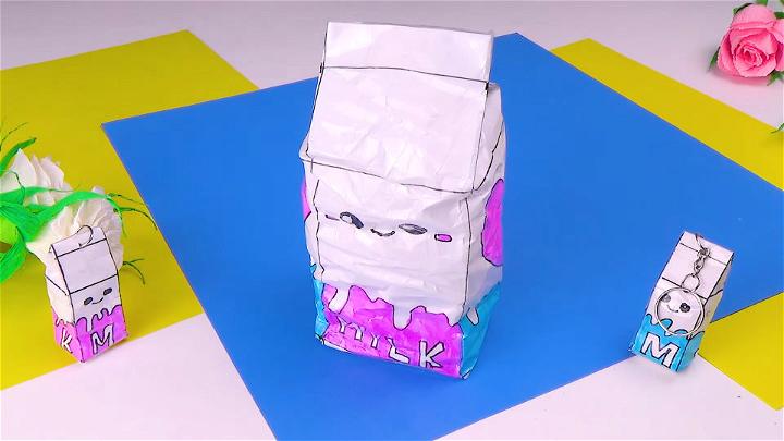Easy 3D Milk Paper Squishy