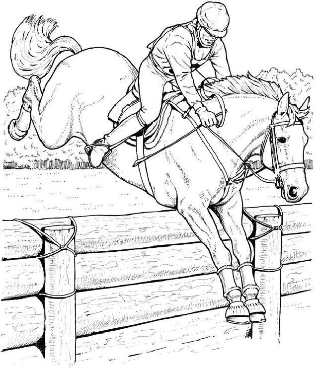 Easy Horse Coloring Pages