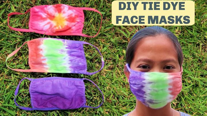 Easy Tie Dye Face Masks For Beginners