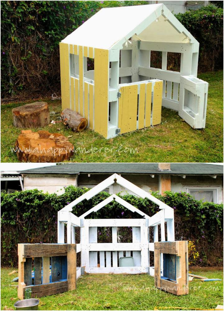 Easy To Build Pallet Playhouse