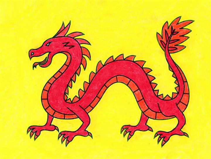 Easy Way to Draw Chinese Dragon