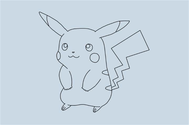Easy Way to Draw Pikachu
