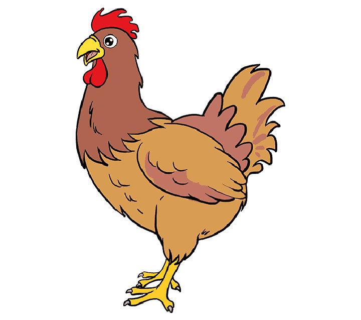 Easy Way to Draw a Chicken
