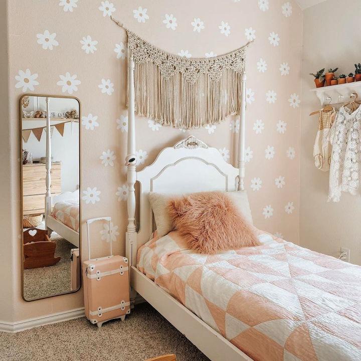 Floral Themed Girls Bedroom