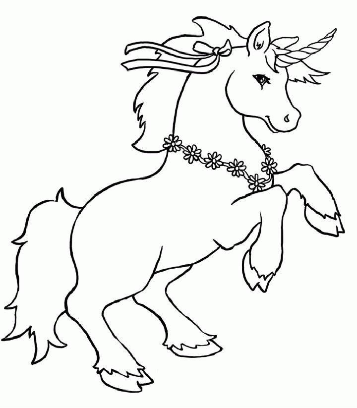 Flying Unicorn Horse Coloring Pages
