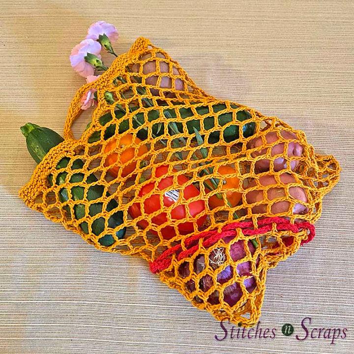 Foldable Market Bag Crochet Pattern
