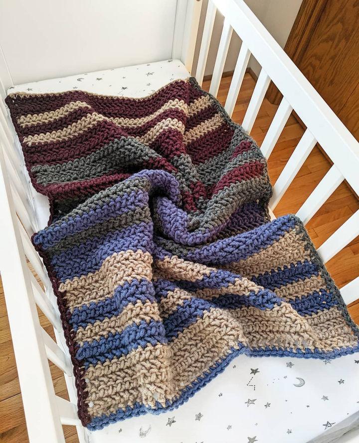 Free Crochet Arrow Baby Blanket Pattern