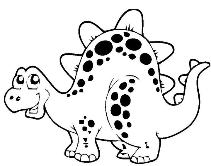 Free Dinosaur Cartoon Coloring Pages