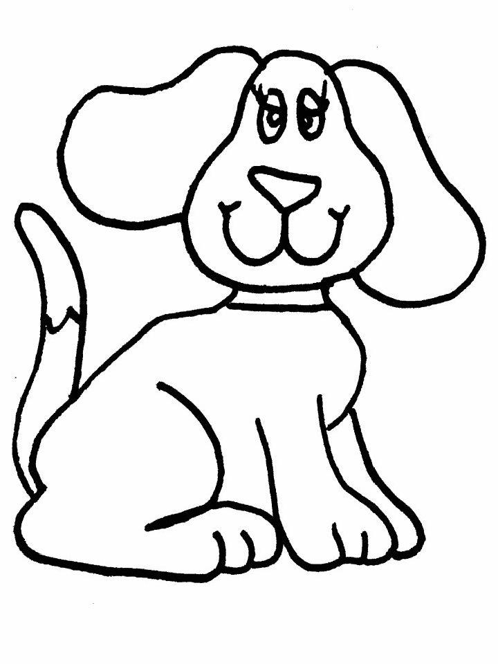 Free Kids Cartoon Dogs Coloring Pages