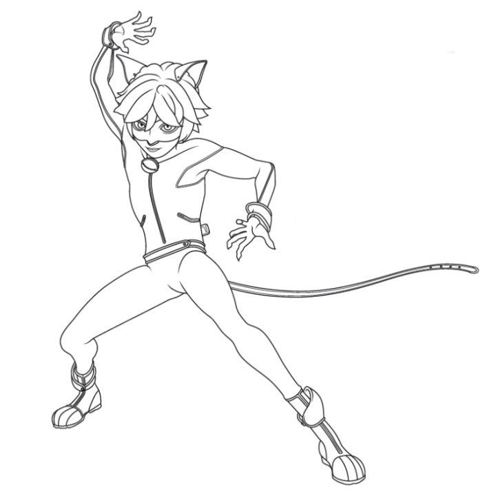 Free Ladybug and Cat Noir Coloring Pages