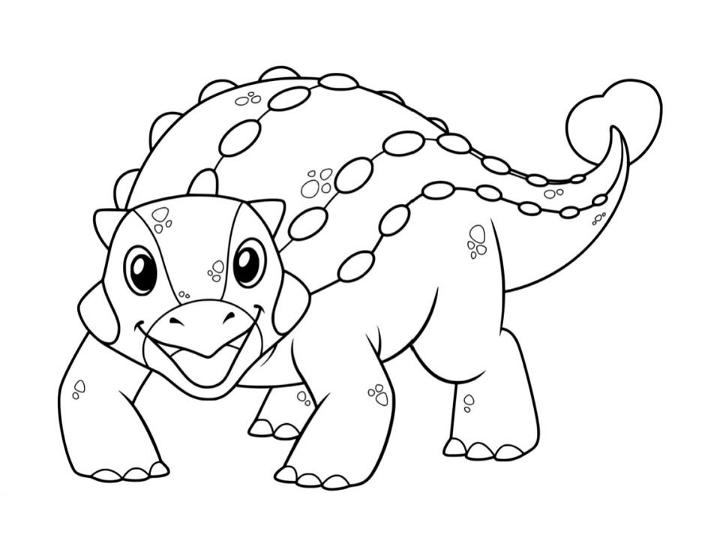Free Printable Ankylosaurus Coloring Pages