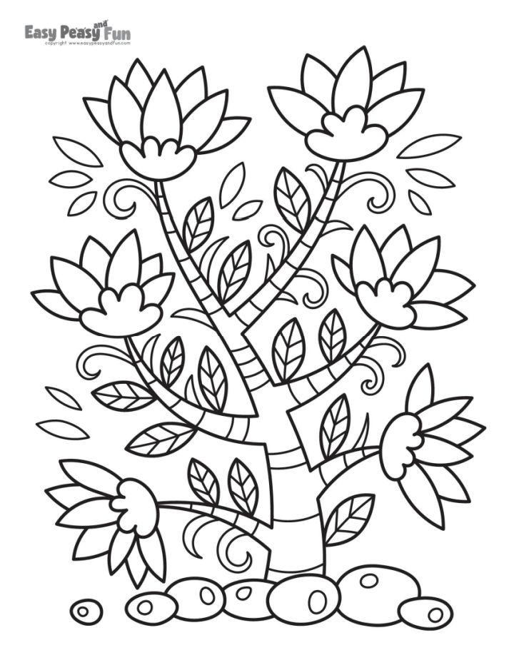 Free Printable Flower Coloring Pages