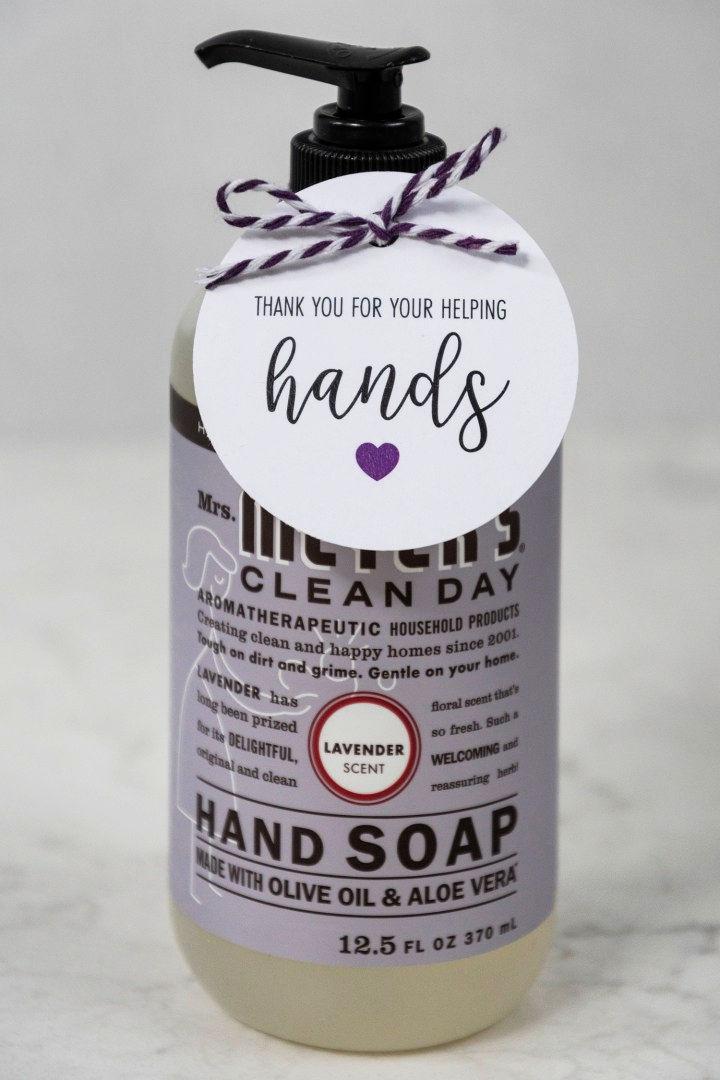 Free Printable Hand Soap Gift Tag