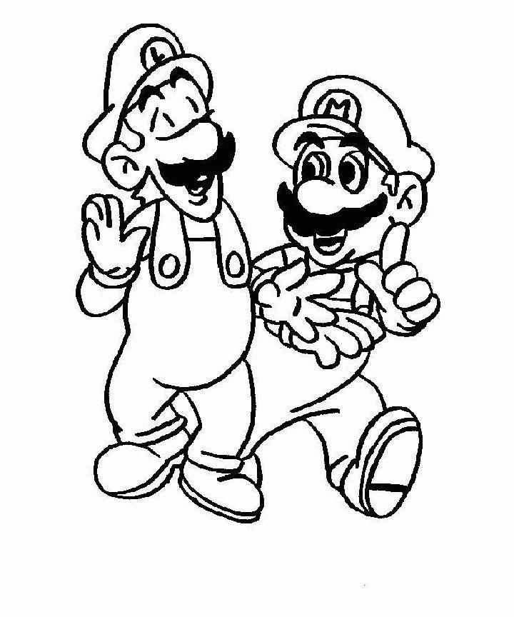 Free Printable Mario Brothers Coloring Pages