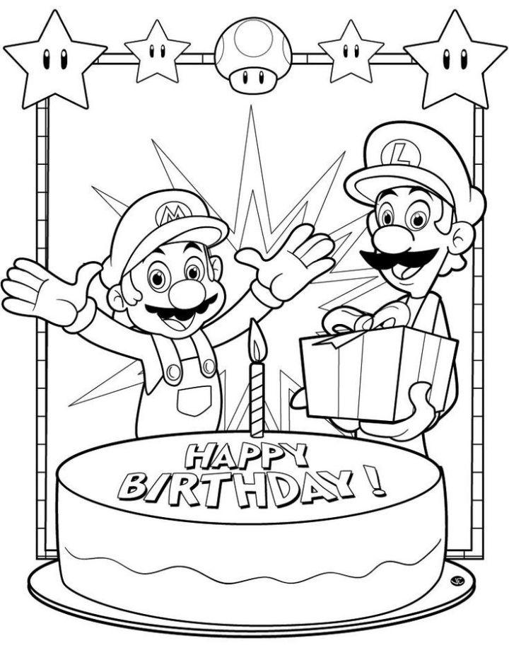 Free Printable Mario Party Coloring Pages