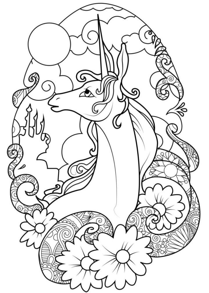 Free Unicorn Mermaid Coloring Pages