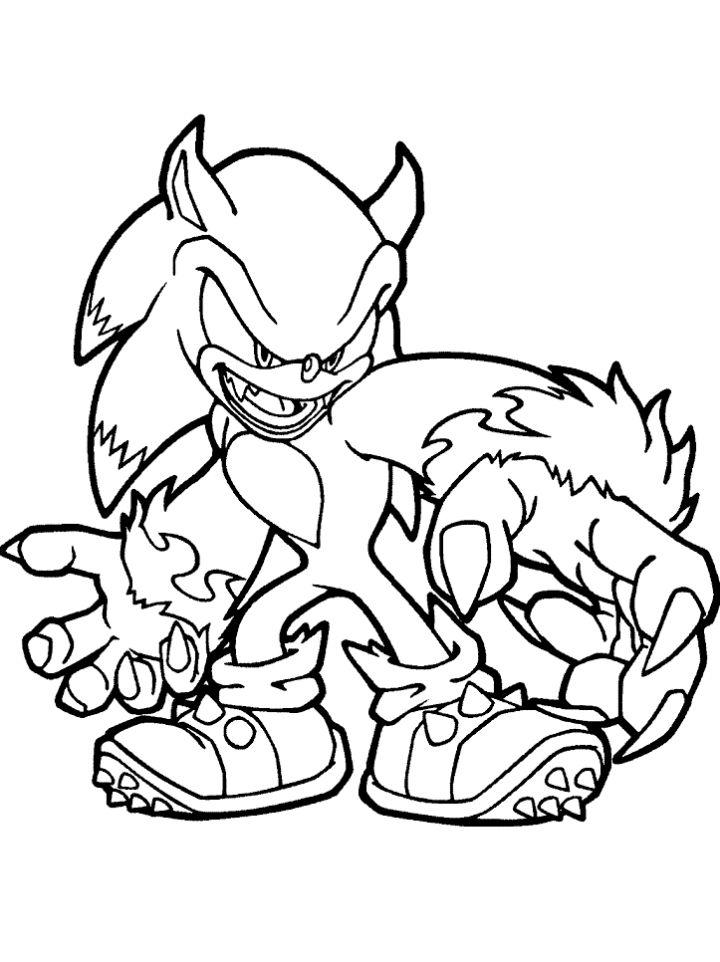 Free and Printable Sonic Coloring Pages