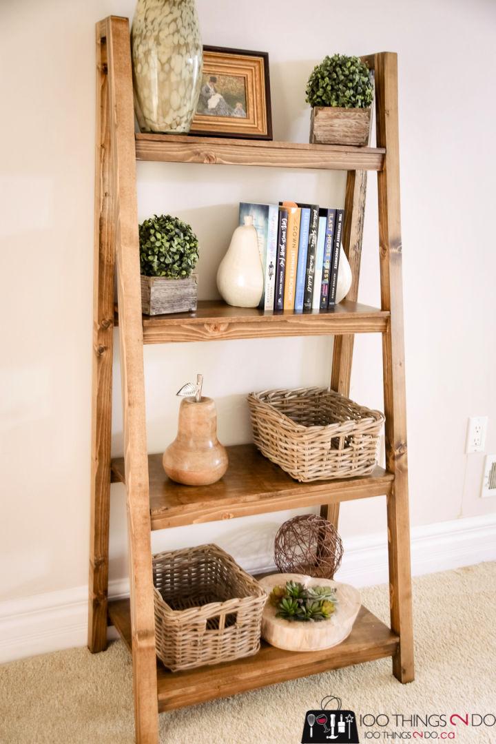 Freestanding Angled Bookcase