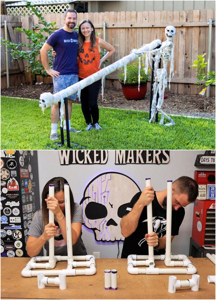 Halloween Candy Slide Using PVC Pipe