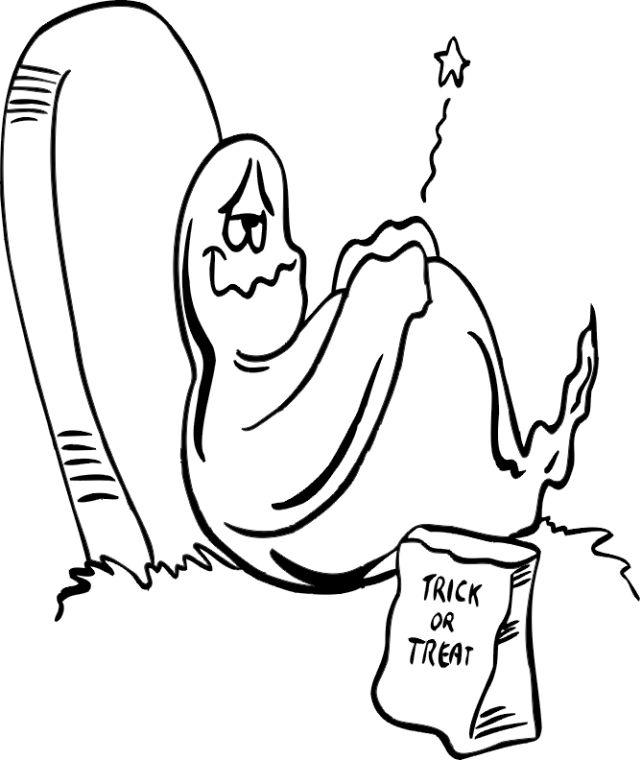 Halloween Ghost Coloring Pages