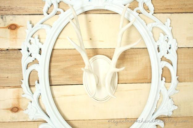 Handmade Pallet Antler Wall Art