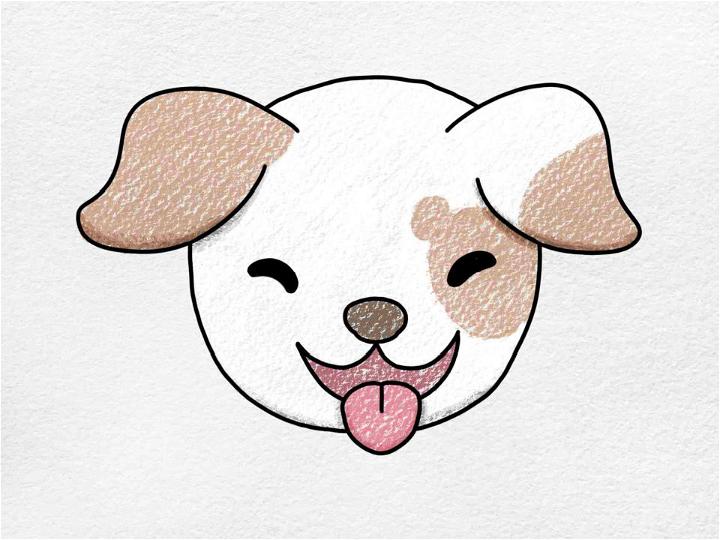 How To Draw A Dog Face