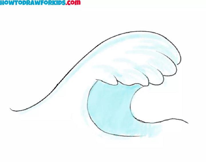 How To Draw A Wave For Kindergarten