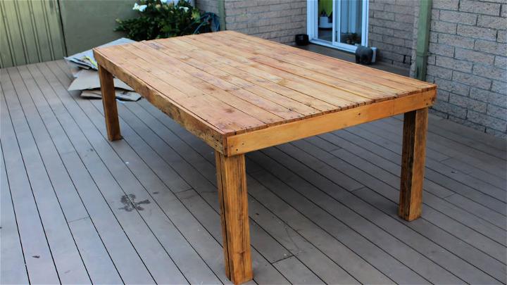 How To Make A Pallet Table