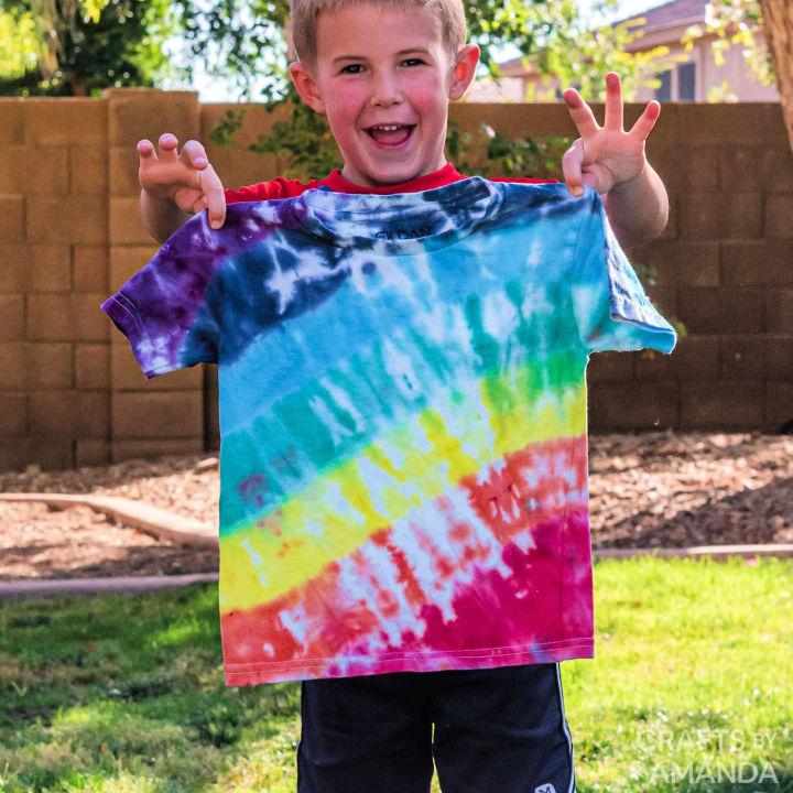 How To Tie Dye Rainbow Shirt