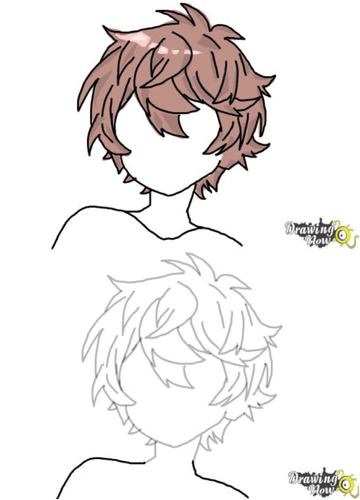 How to Draw Anime Boy Hair