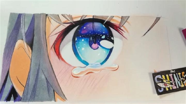 How to Draw Anime Eyes with Tears