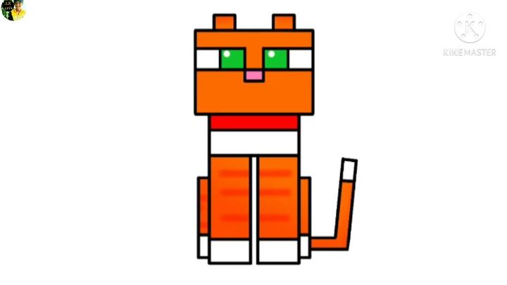 How to Draw Cat from Minecraft