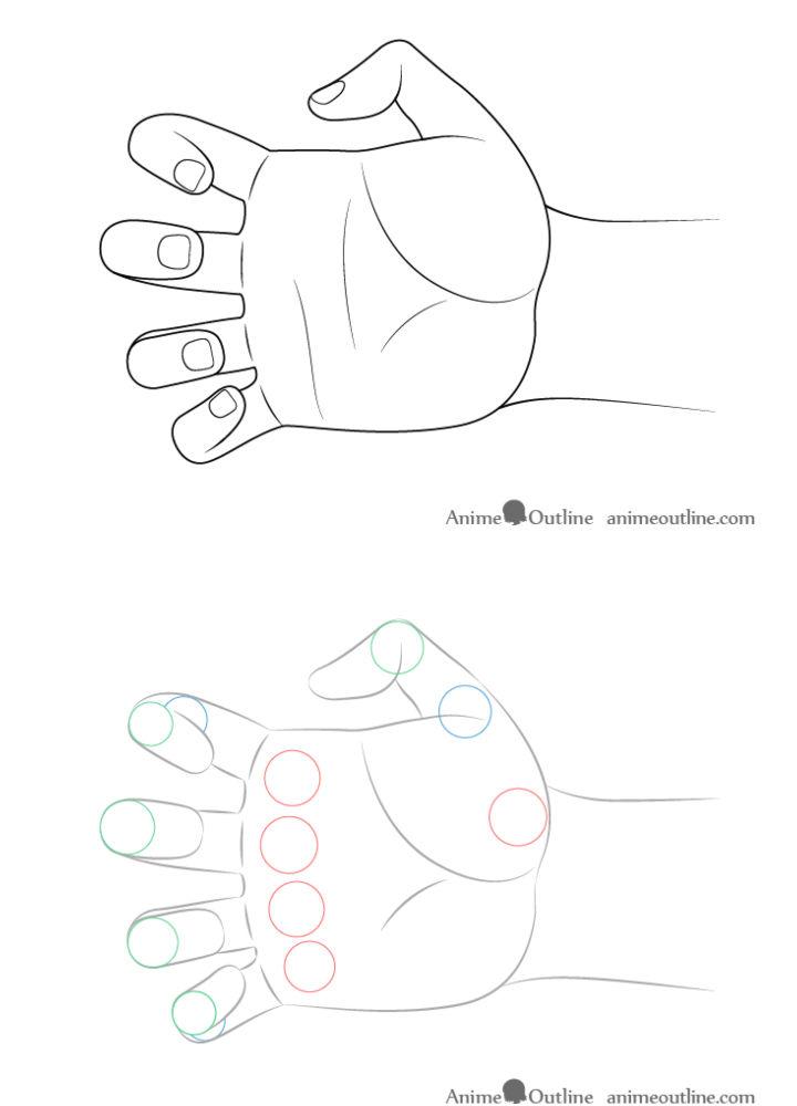 How to Draw Hand Poses Step by Step - AnimeOutline