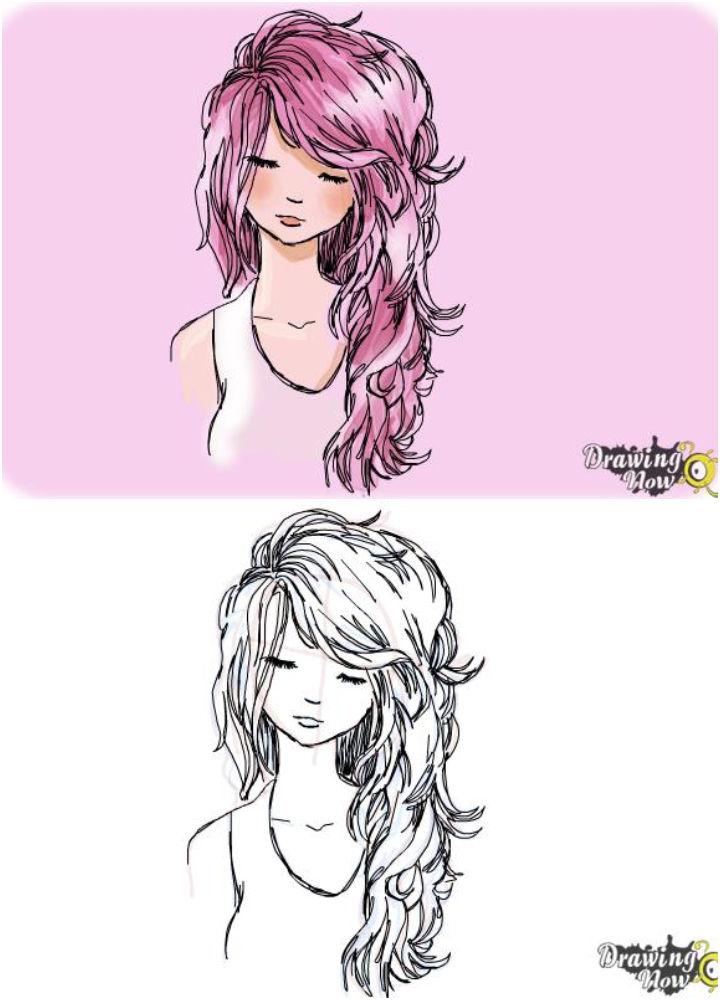 How to Draw Girl Hair