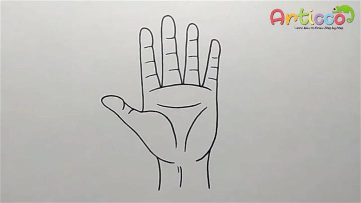 How to Draw Palm Hand