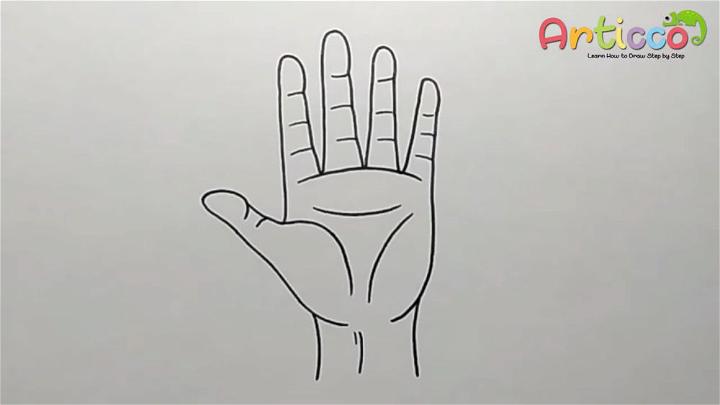 palm hand drawing